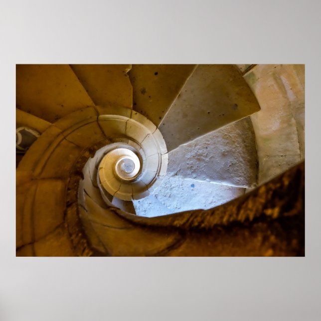 Spiraltrappa neråt poster (Framsidan)