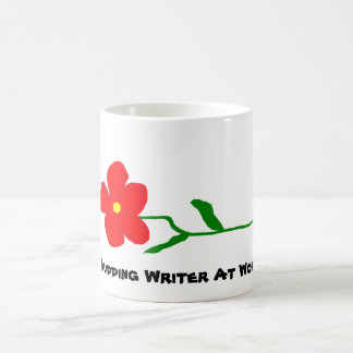 Spirande författare på arbets~-muggen magisk mugg