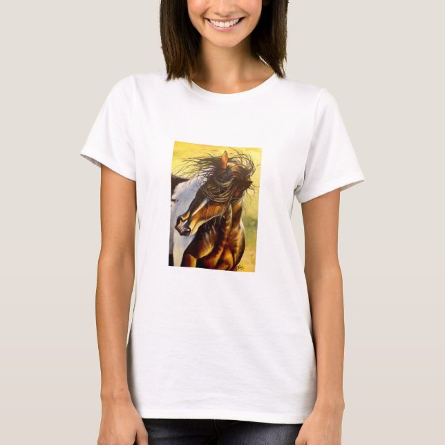 Spirated Horse T Shirt (Framsida)