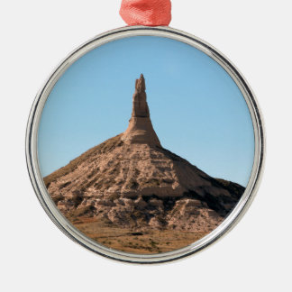Spire för Scottsbluff Nebraska lampglassten Julgransprydnad Metall