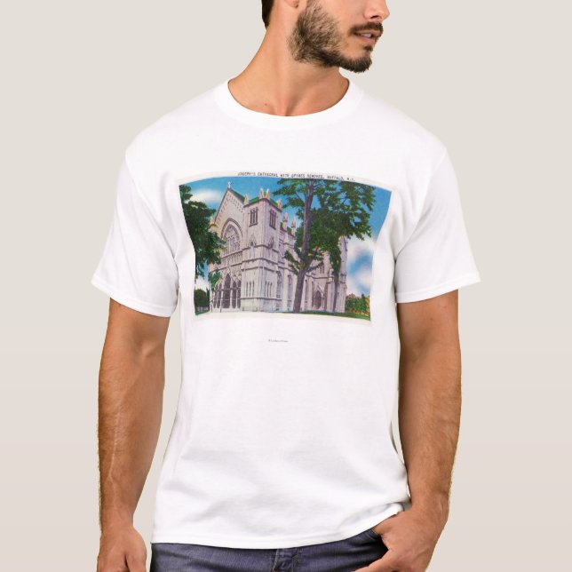 Spireless beskådar av Sts Joseph domkyrka T-shirt (Framsida)