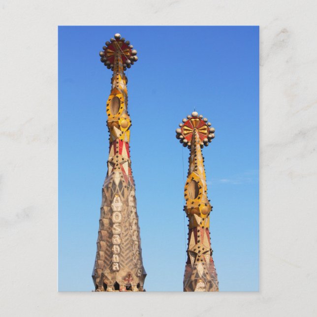 Spires of Sagrada Familia Vykort (Framsida)