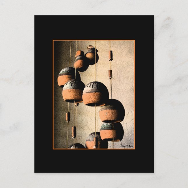 Spirfied Clay Vind Chimes är fortfarande ett liv s Vykort (Framsida)