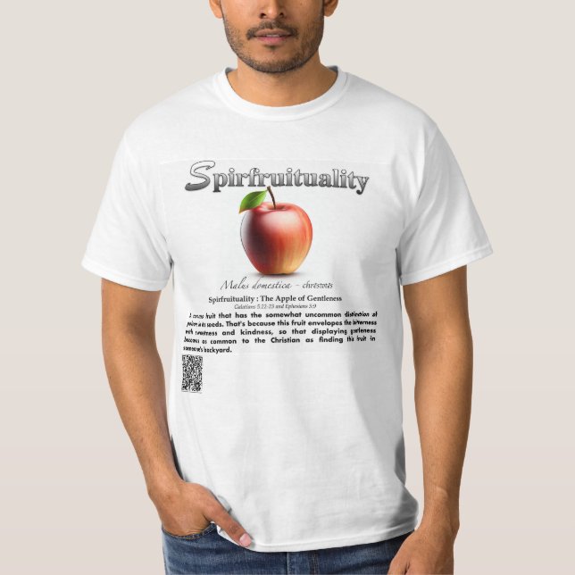 Spirfruituality : The Apple of Gentleness T-Shirt (Framsida)