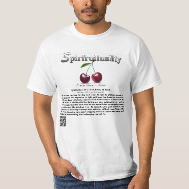 Spirfruituality : The Cherry of Truth T-Shirt (Framsida)