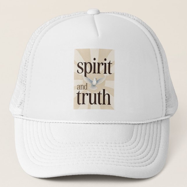 Spirit and Truth Christian Trucker Hat Keps (Framsida)