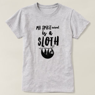 Spirit Animal är en Sloth T-Shirt