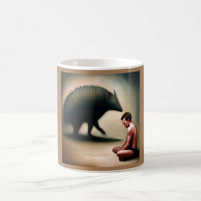 Spirit Animal Armadillo 1 Kaffemugg (Center)