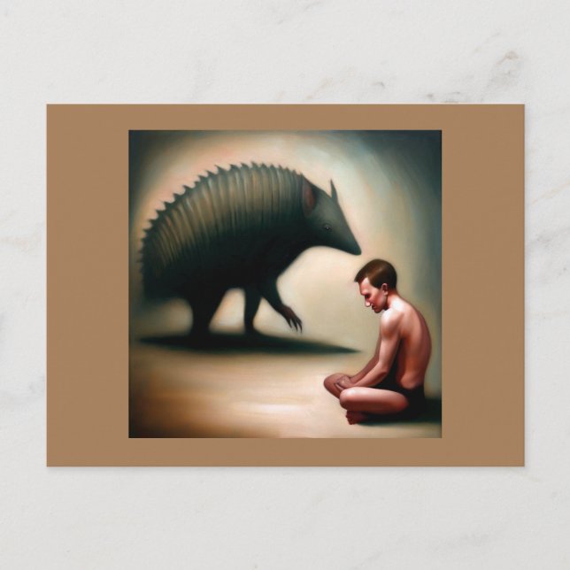 Spirit Animal Armadillo 1 Vykort (Framsida)