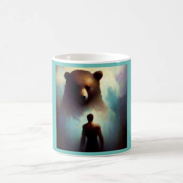 Spirit Animal Bear 1 Kaffemugg (Center)
