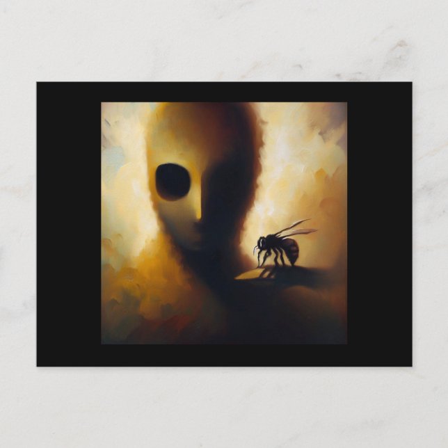 Spirit Animal Bee 1 Vykort (Framsida)