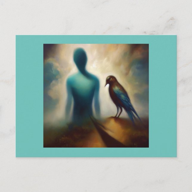 Spirit Animal Bluebird 1 Vykort (Framsida)
