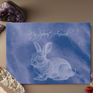 Spirit Animal Bunny Glass Board