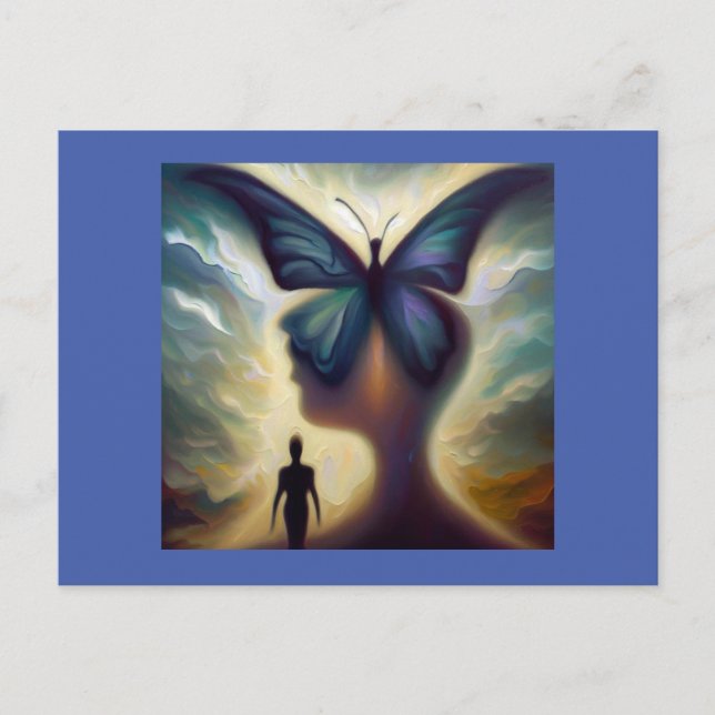 Spirit Animal Butterfly 1 Vykort (Framsida)