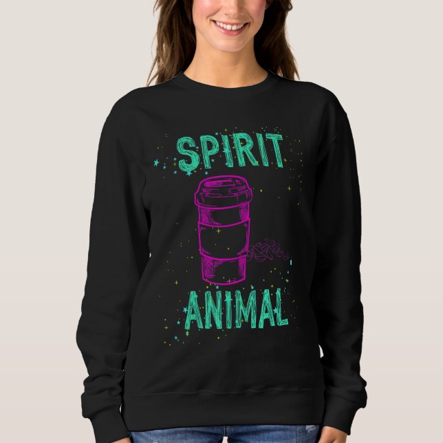 Spirit Animal Coffee Lover Caffeine Comfort Cute C T Shirt (Framsida)