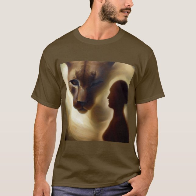 Spirit Animal Cougar 1 T Shirt (Framsida)