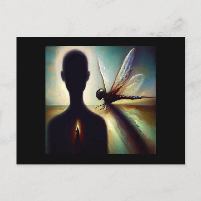 Spirit Animal Dragonfly 1 Vykort (Framsida)