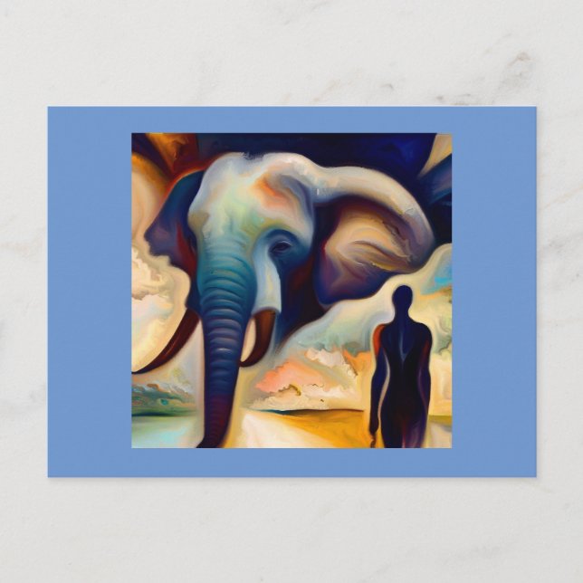 Spirit Animal Elephant 2 Vykort (Framsida)