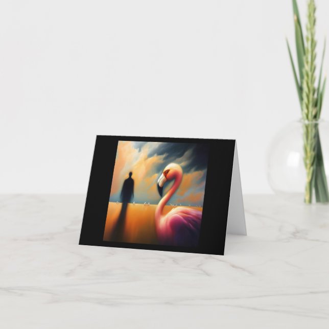 Spirit Animal Flamingo 1 Kort (Framsida)