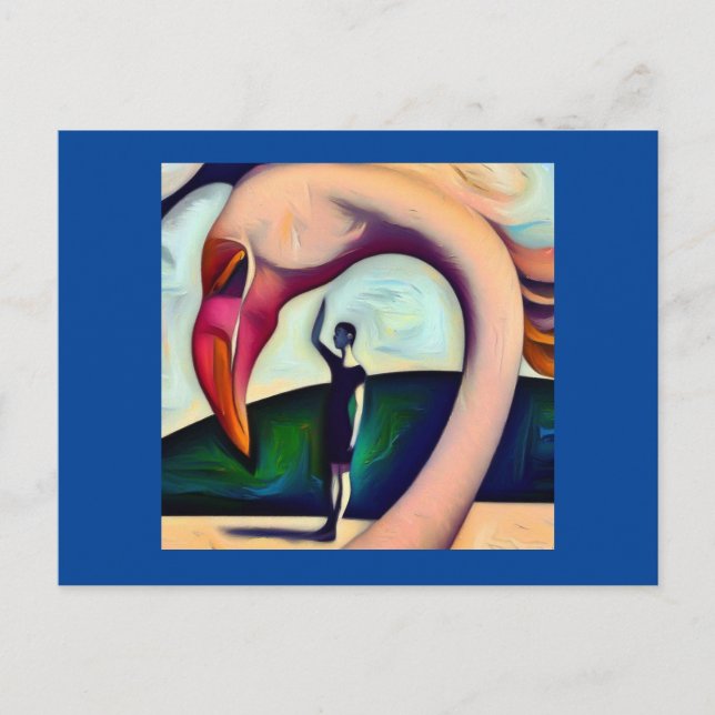 Spirit Animal Flamingo 3 Vykort (Framsida)