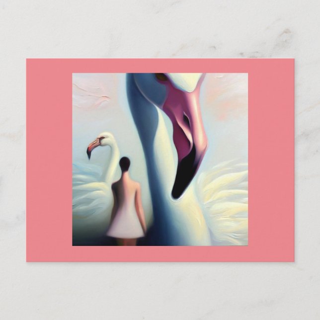 Spirit Animal Flamingo 4 Vykort (Framsida)