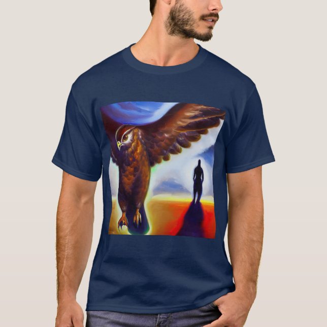 Spirit Animal Hawk 3 T Shirt (Framsida)