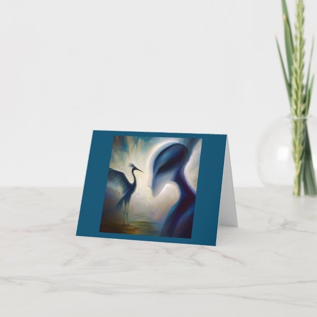 Spirit Animal Heron 1 Kort (Framsida)