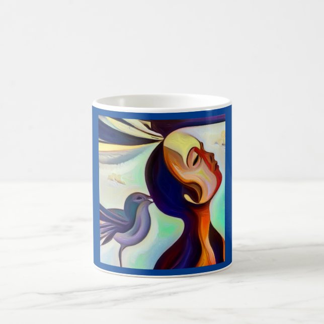 Spirit Animal Hummingbird 2 Kaffemugg (Center)