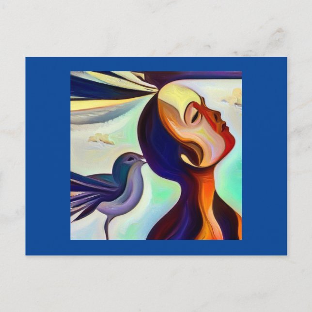 Spirit Animal Hummingbird 2 Vykort (Framsida)