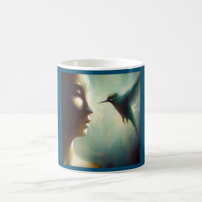 Spirit Animal Hummingbird 4 Kaffemugg (Center)