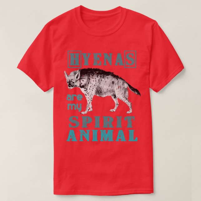 Spirit Animal Hyena T Shirt (Design framsida)