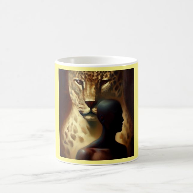Spirit Animal Jaguar 1 Kaffemugg (Center)