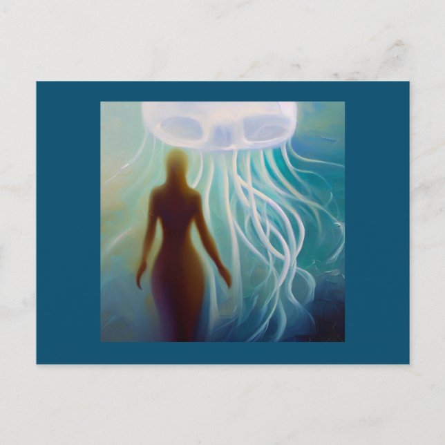 Spirit Animal Jellyfish 2 Vykort (Framsida)