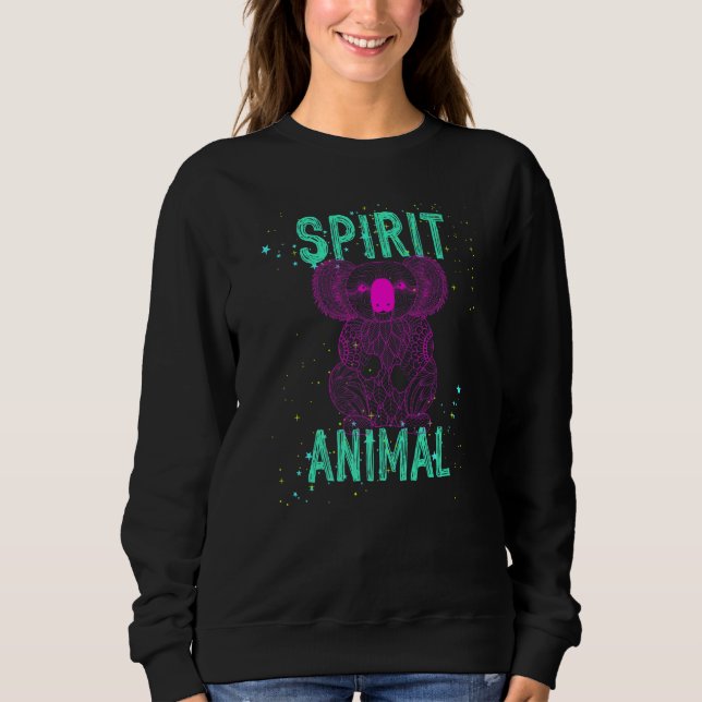Spirit Animal Koala Lover Pink Animals Comfort Cut T Shirt (Framsida)