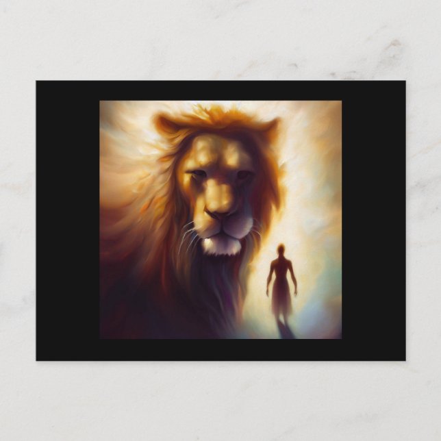 Spirit Animal Lejonare 1 Vykort (Framsida)