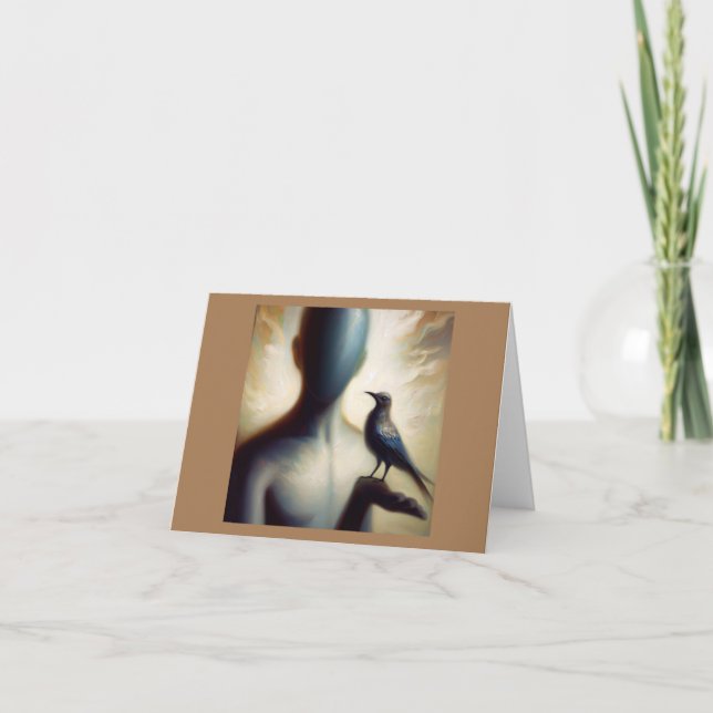 Spirit Animal Mockingbird 2 Ffällt gratulationskor Kort (Framsida)
