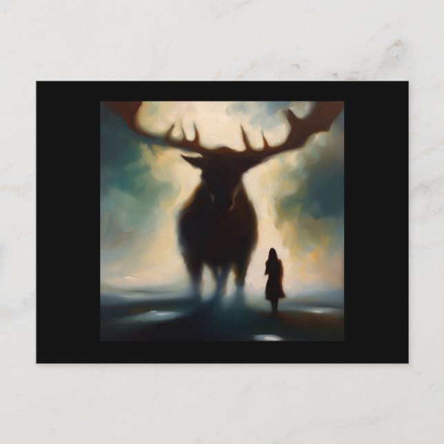 Spirit Animal Moose 2 Vykort (Framsida)