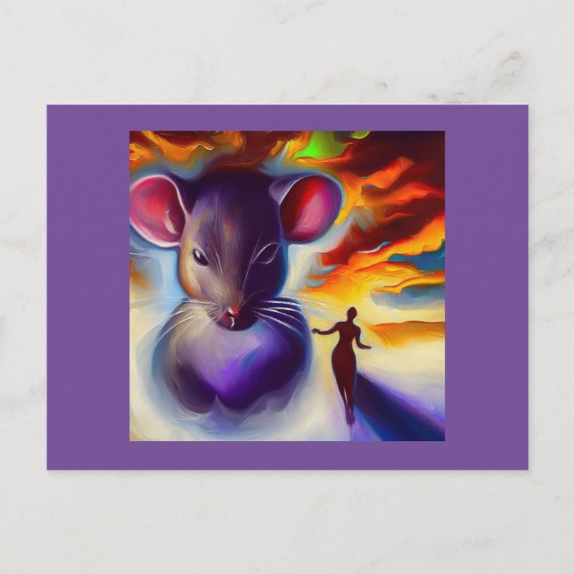 Spirit Animal Mouse 2 Vykort (Framsida)