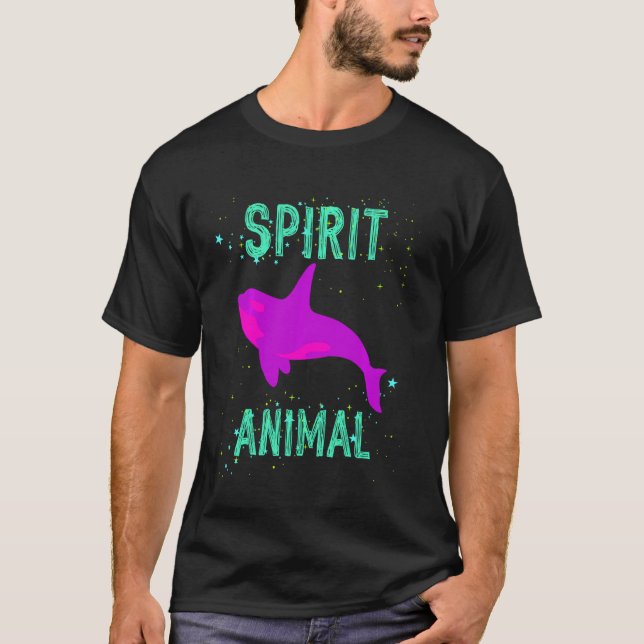 Spirit Animal Orca Whale Lover Animals Comfort Cut T Shirt (Framsida)