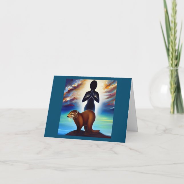 Spirit Animal Otter 3 Kort (Framsida)