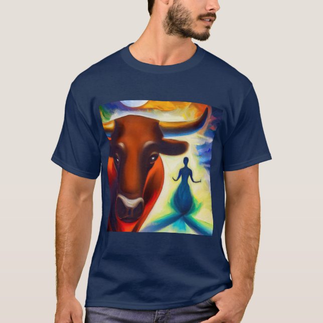 Spirit Animal Ox 4 T Shirt (Framsida)