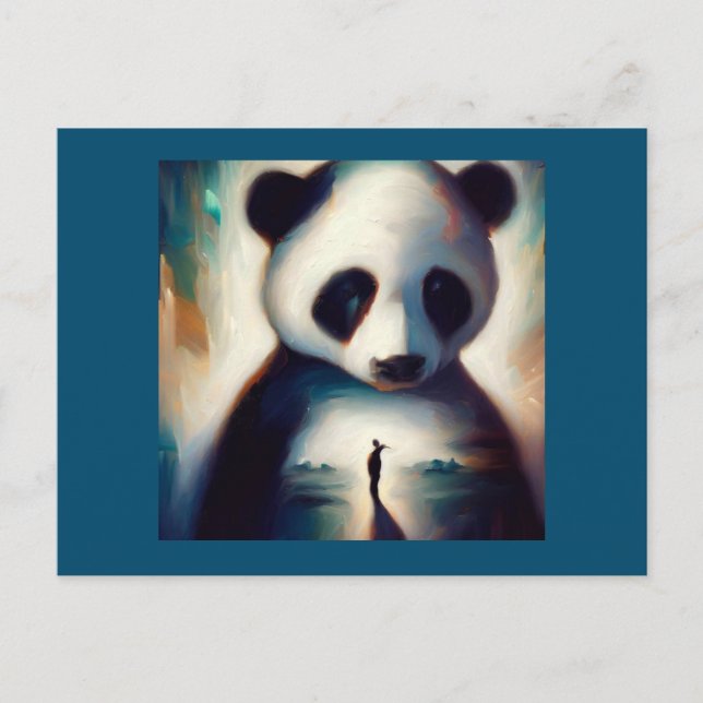 Spirit Animal Panda 1 Vykort (Framsida)