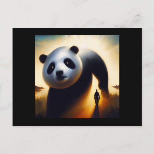 Spirit Animal Panda 3 Vykort (Framsida)