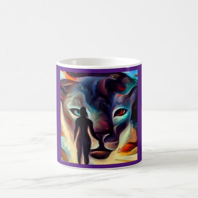 Spirit Animal Panther 3 Kaffemugg (Center)