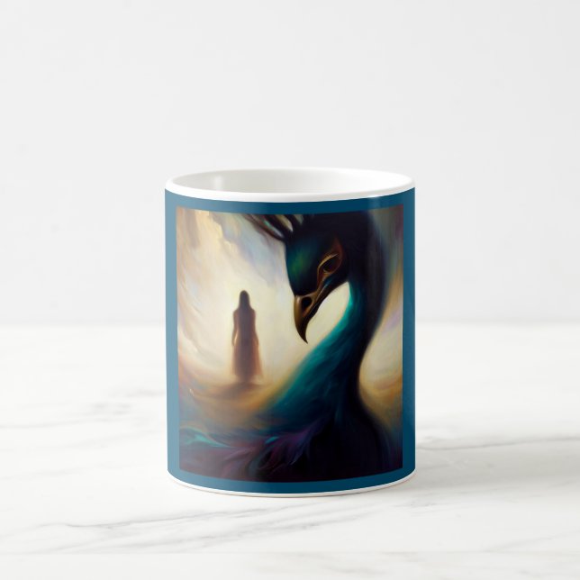 Spirit Animal Peacock 2 Kaffemugg (Center)