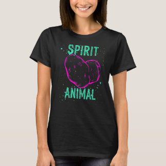 Spirit Animal Potato Älskare Rosa Funny Comfort Cu T Shirt