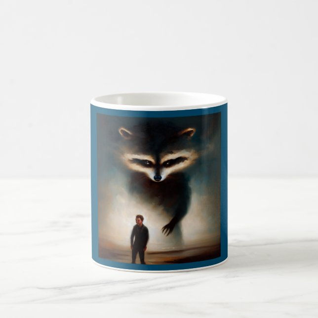 Spirit Animal Raccoon 1 Kaffemugg (Center)