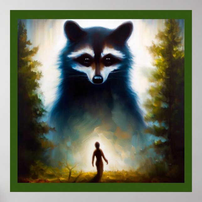 Spirit Animal Raccoon 2 Poster (Framsidan)