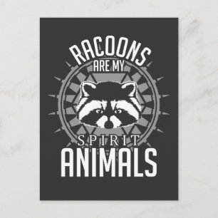 Spirit Animal Racoon Gift - Zoo Animal Zookeeper Vykort