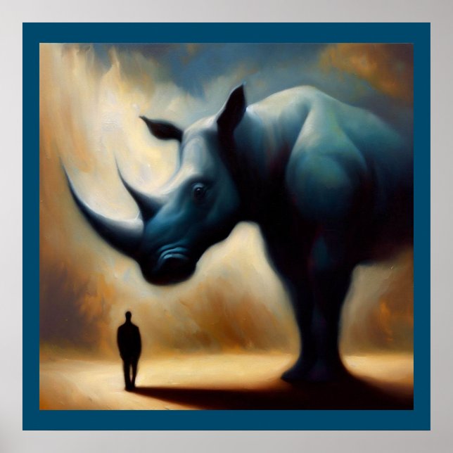 Spirit Animal Rhinoceros 1 Poster (Framsidan)